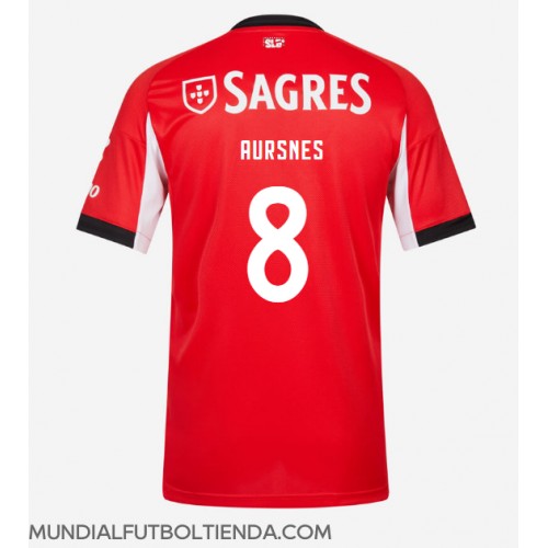 Camiseta Benfica Fredrik Aursnes #8 Primera Equipación Replica 2025-26 mangas cortas